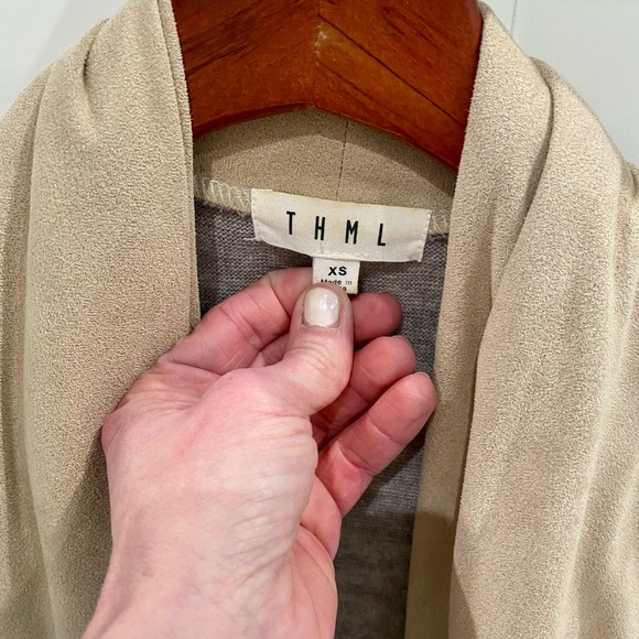 THML suede and cotton cardigan - Picture 4 of 9